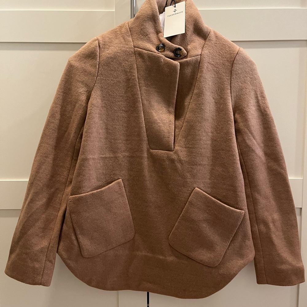 Tuckernuck Camel Emerson Wool Blend Equestrian Popover Jacket Size XXS, NWT - Picture 6 of 13